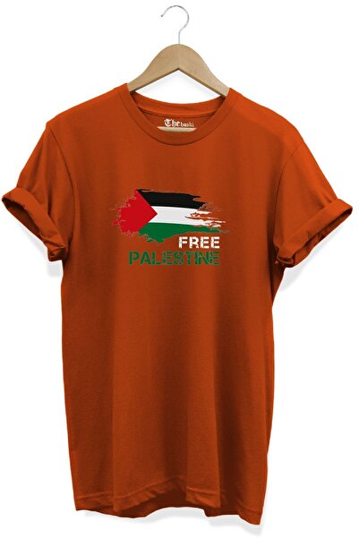 The Baski Δωρεάν Palestine - Δωρεάν Palestine Printed Premium T-shirt 100% Co...