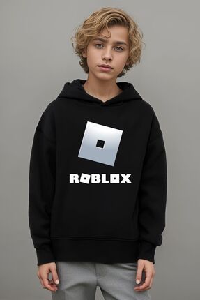 The Baski Unisex Siyah Roblox Yaz Bask l Kapu onlu Cocuk Yuksek Kaliteli Premium Sweatshirt Fiyat Yorumlar Trendyol