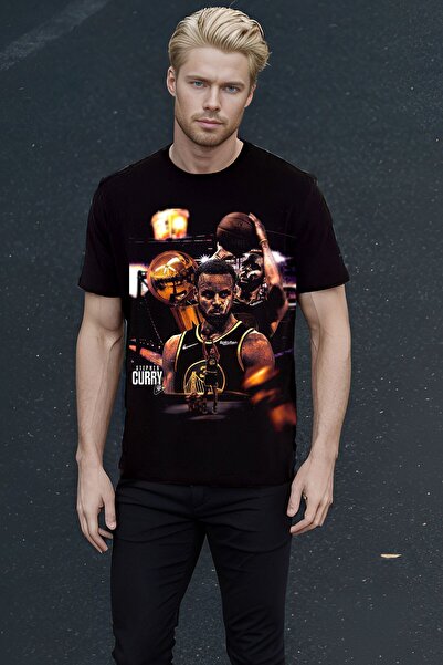 The Baski Tricou cu mânecă scurtă cu imprimeu unisex, jucător de baschet Step...