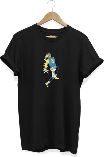 The Baski Μαύρο Unisex Αμερικάνικο ποδόσφαιρο - Nfl εμπριμέ κοντομάνικο μπλου...