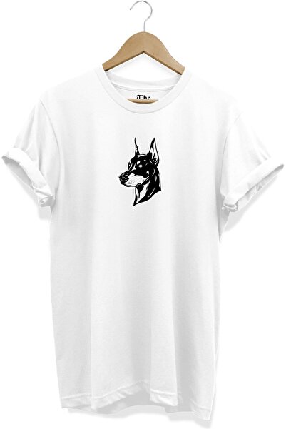 The Baski Bela unisex slika dobermana psa Štampano Cool kratki rukav T-shirt