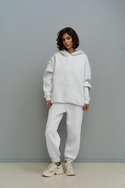 BayBayan Γυναικείο Σετ Αθλητικής Φόρμας Casual Oversize με κουκούλα 3 κλωστών