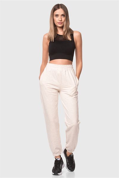 Superstacy Mink Melange Jogger Sweatpants