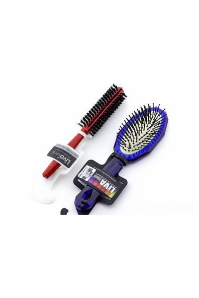 Liva Professional Fireproof Blow Dryer Hair Brush Set of 2 1040&010