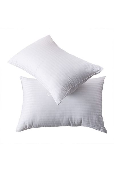 EVYA Hotel Series Μαξιλαροθήκη και Εσωτερικό Μαξιλάρι 50x70 cm 1ο Ποιότητα Χάντρες Σιλικόνη 1 Kg 1 Τεμάχιο Μαξιλάρι