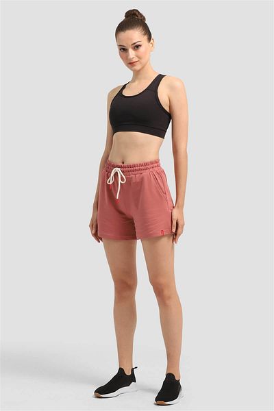 Superstacy Women's Dried Rose Short Sports Shorts
