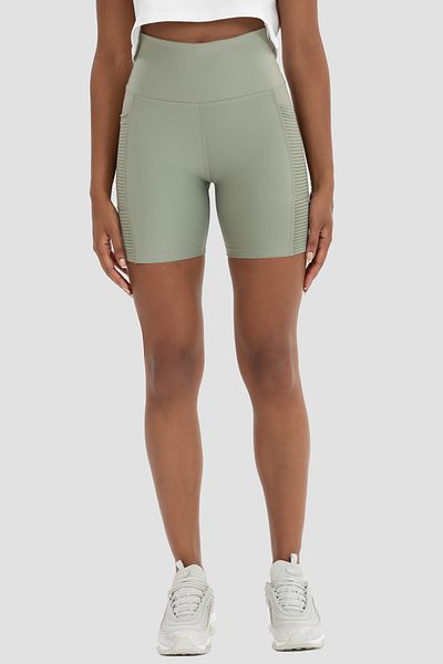 Superstacy Wawel Mesh Detailed Light Green Cycling Shorts
