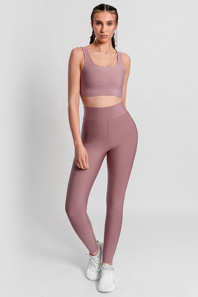 Superstacy V Waist Detailed High Waist Rose Sports Leggings