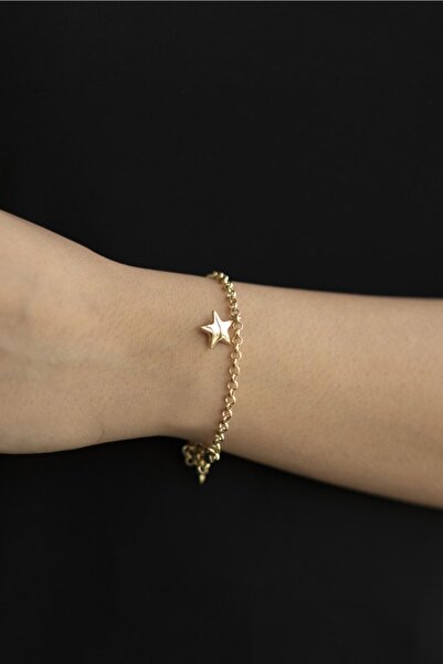 Uşaklıhafız 1945 14 Ayar Altın Doch Zincirli Yıldız Bileklik