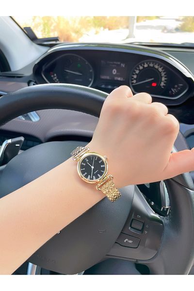 Bimodabu Quartz Women's Wristwatch - Retro Cord, Roman Numeral