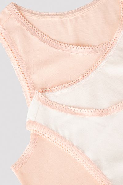 Penti Multicolored Girl's 2-Piece Undershirt with Embroidered Edges