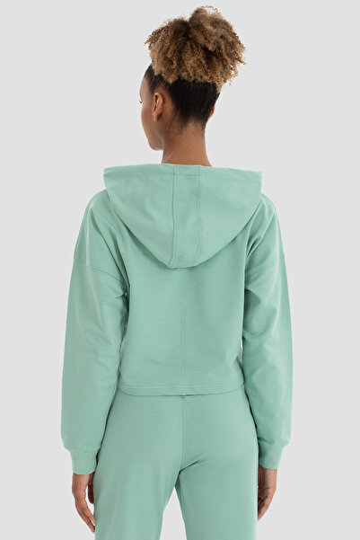 Superstacy Ліза Oversize Відкрита зелена кроп-худі