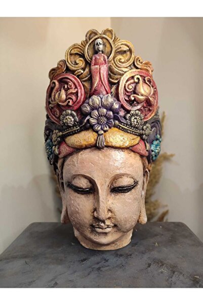 Gardenya Buddha  ( Buda ) Jumbo Polyester Büst & Biblo