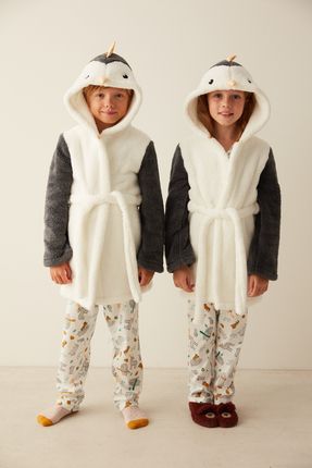 Penti Uniseks U. Macaroni Penguin Robe Sabahl k Fiyat Yorumlar Trendyol