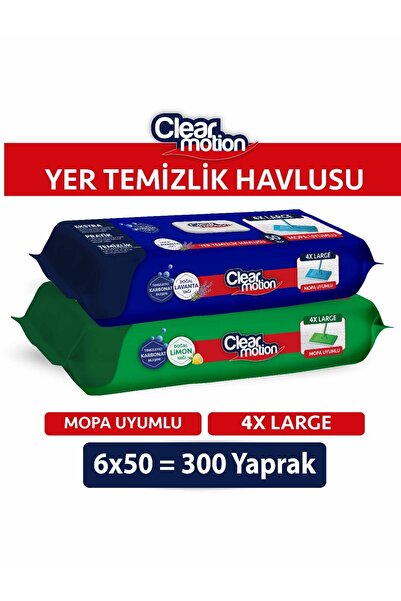 Clearmotion Clearmotion Yer Temizlik Havlusu(6x50) 300 Yaprak