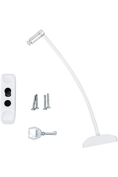 Bijutek 4 Pieces of Children's Safety Lock - Steel Rope, Cable, PVC Door and Window Safety