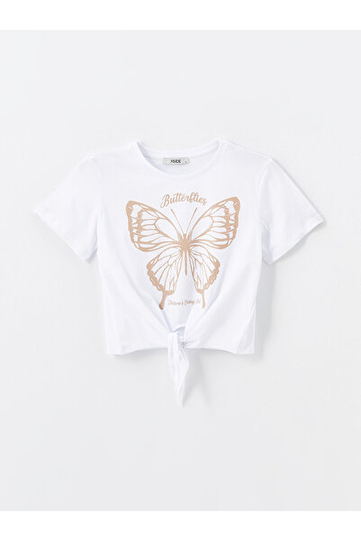 LC Waikiki Γυναικείο T-Shirt LCW - Crew Neck, εμπριμέ, κοντομάνικο