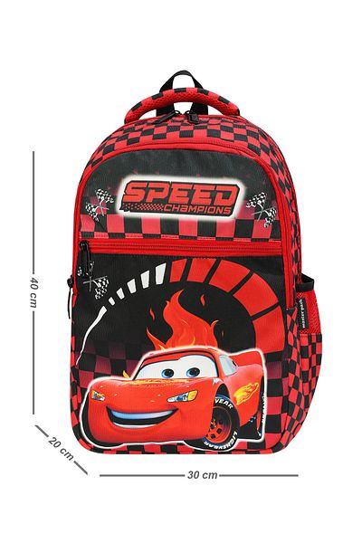 Esbuik New Season Orthopedic Boy's School Bag Set - Car Patterned Set of 2 (School Bag + Feeding Bag)