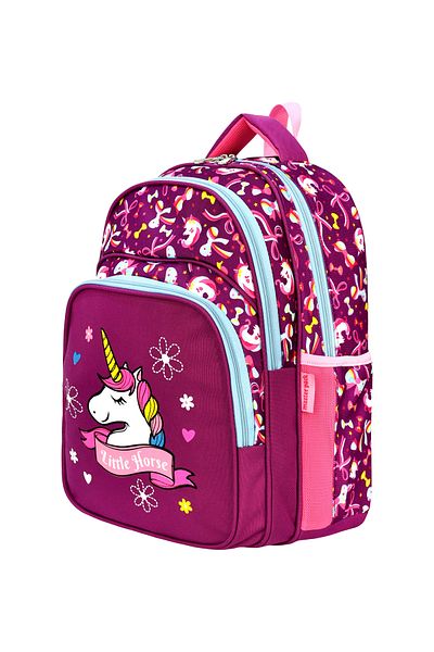 Esbuik Set de geanți de școală pentru fete cu model unicorn sezon nou - Set ortopedic de 2 (GANTĂ DE ȘCOALA + GEANT DE BOD)