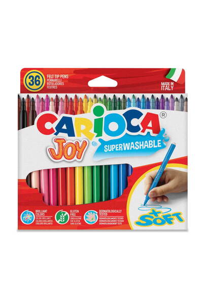 ileri grup أقلام تلوين كاريوكا جوي سوبر 36 قطعة قابلة للغسل