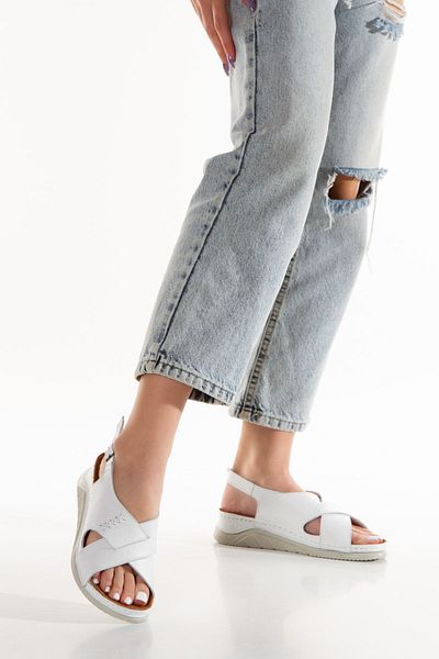 İLOLİCA Inner Outer Genuine Leather Filling Sole Women's Sandals Mother Shoes