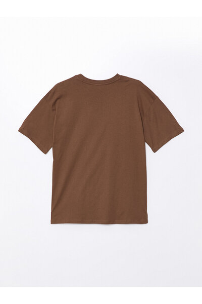 LC Waikiki Dámské triko LCW – výstřih, potištěný, krátký rukáv