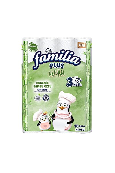 Familia Plus Natural Havlu 16'lı