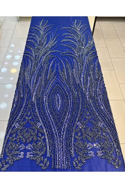Metroteks Tekstil Metroteks Lace Embroidered Wedding Dress Fabric - Textile Mt037