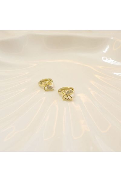 leargia Butterfly Patterned Baby Earrings - Pack of 2