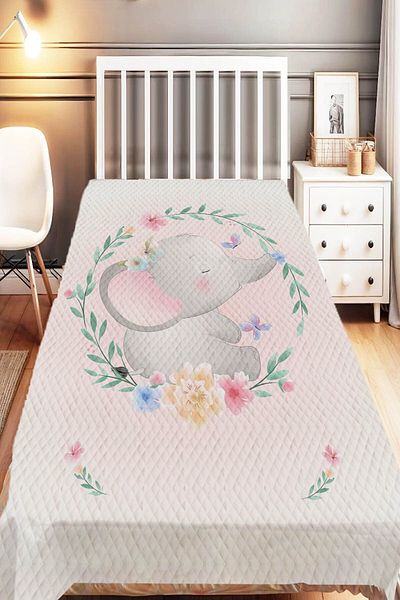 Else Dekor Star Patterned - Giraffe Animal Single Children's Pique Set