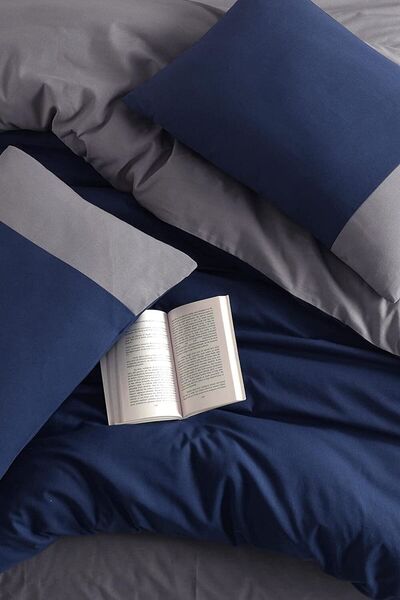 EVYA 100% Organic 160X200 cm Duvet Cover Set Soft Double Sided