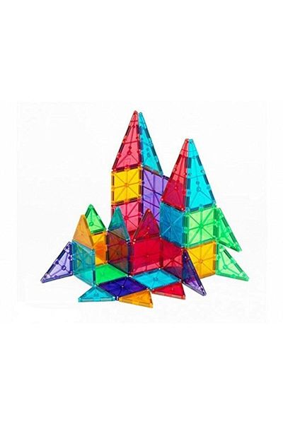 Magna Tiles Magna-tyles Clear Colors 32 Pieces Magnetic Lego