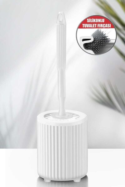 Kavi Entegre Plastik Silicone Toilet Brush| Practical Silicone WC Toilet Brush