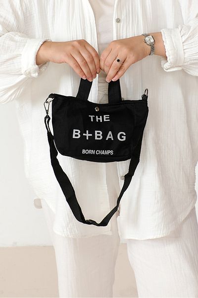 Bestenur Black Mini Cross Shoulder Bag - 1021