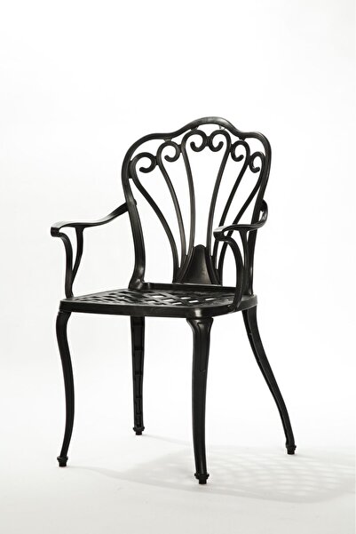 Fatih Ural Döküm Plastik ferforje görünümlü kollu sandalye