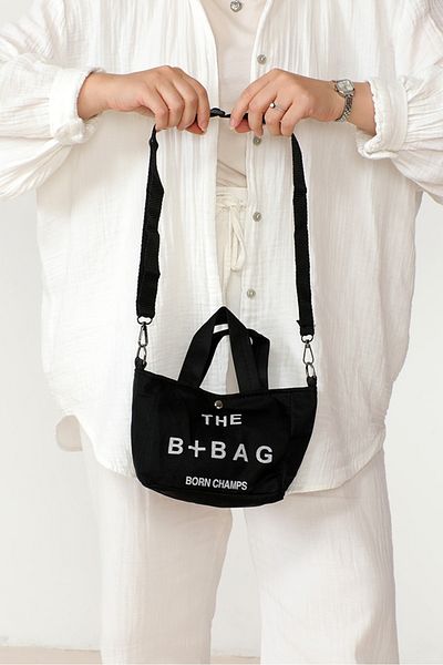 Bestenur Black Mini Cross Shoulder Bag - 1021