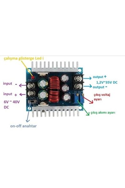 Ceta Dc-Dc Converter 20A 300W Step Down Power