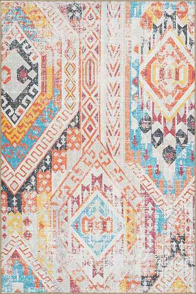 Rugs Modern Halı Χαλί με υφαντό σχέδιο με μοτίβο «Mixed Color» και πλενόμενο ...