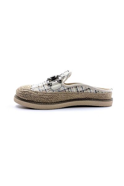 Guja 24Y308 Beige Straw - Closed Front Stone Detail, Orthopedic Comfortable Sports Summer Slippers Sandals