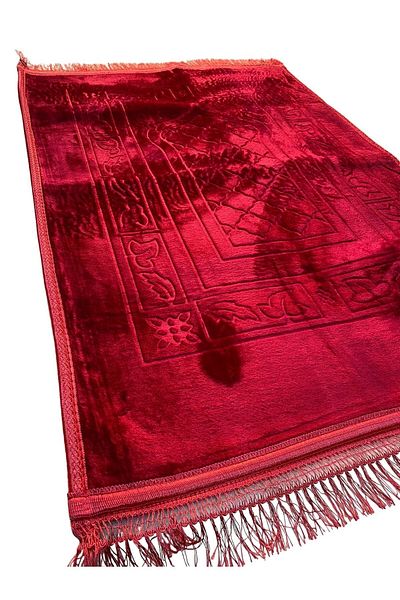 Guloglu Home Soft Velvet Plush Prayer Rug 80x120 Cm