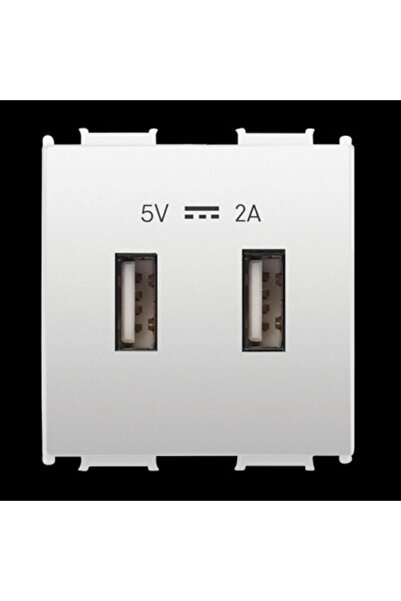 PANASONIC Viko Thea Modüler Opak Beyaz Usb Şarj Prizi Alt+kapak 2m 5v-2a - Wv...