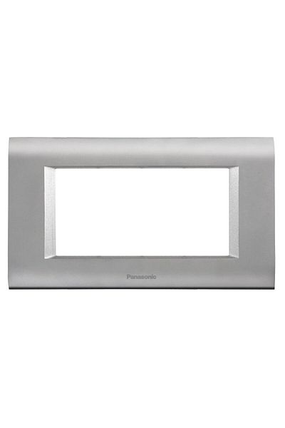 PANASONIC Viko Panasonic Thea 4M Sistema Chrome Matt+Μεταλλικό Λευκό Πλαίσιο - WVTF18445CM-TR