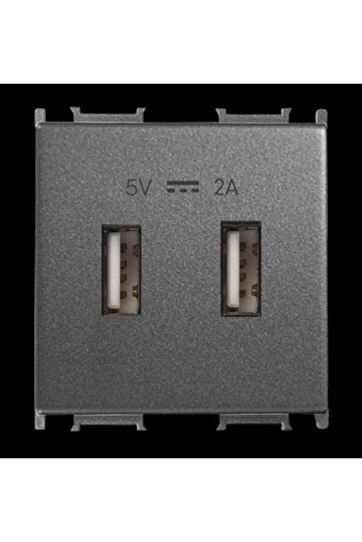 PANASONIC Viko Thea Modüler Füme Usb Şarj Prizi Alt+kapak 2m 5v-2a - Wvtt22314dg-tr