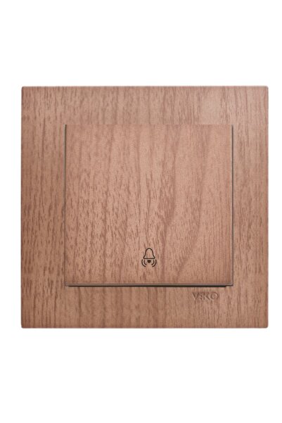 VİKO Viko Artline Novella Ceviz Zil Anahtarı ÇERÇEVELİ