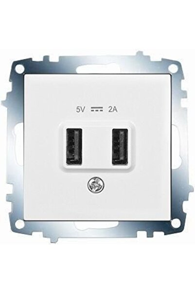 VİKO Beyaz Usb Şarj Prizi 5v 2a Çerçevesiz - 90967101