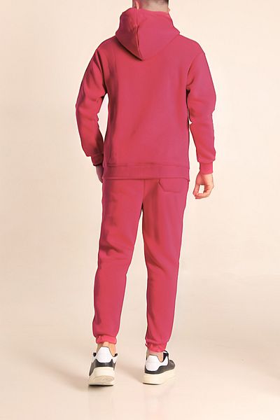 BayBayan Ανδρικό σετ αθλητικής φόρμας Jogger - 3 νήματα δαμάσκηνο, βαμβακερή επένδυση
