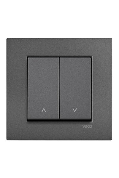 VİKO Viko Artline Novella Füme Jaluzi Kumanda Anahtarı ÇERÇEVELİ