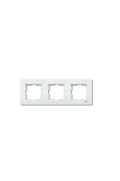 VİKO Novella Glass White Τριπλό Πλαίσιο 92192243