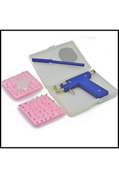 BUĞLEM Kulak Delme Tabancası Ve 98 Adet Küpe Delme Küpesi Kulak Deldirme Deldirtmek Piercing