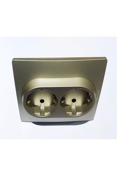 Legrand 767516   Salbei Champagne Color Double Grounded Socket